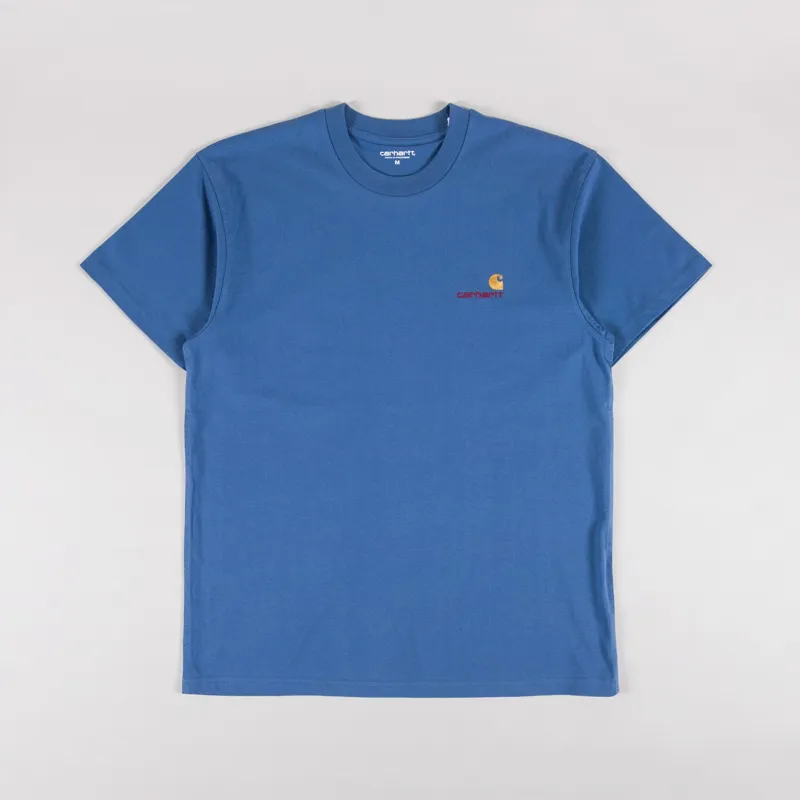 Carhartt WIP American Script T Shirt Sorrent