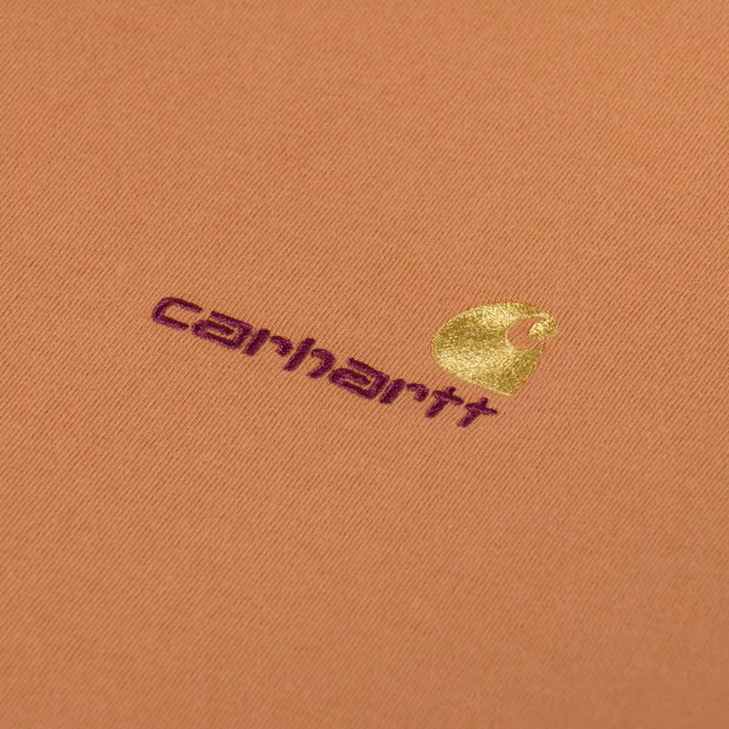 Carhartt WIP American Script T Shirt Redhaven-2