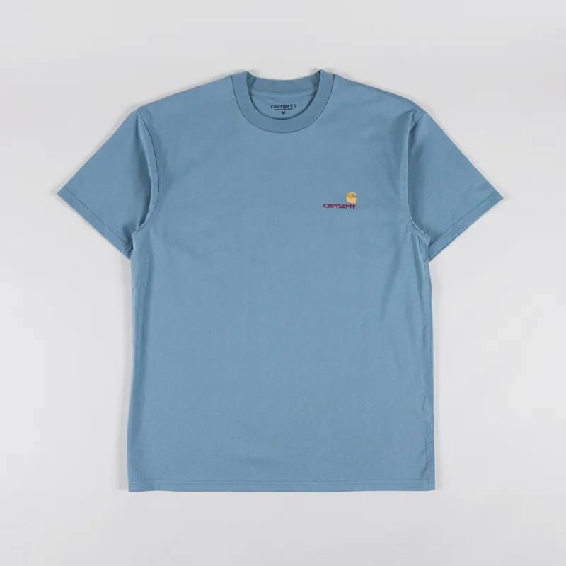 Carhartt WIP American Script T Shirt Citadel