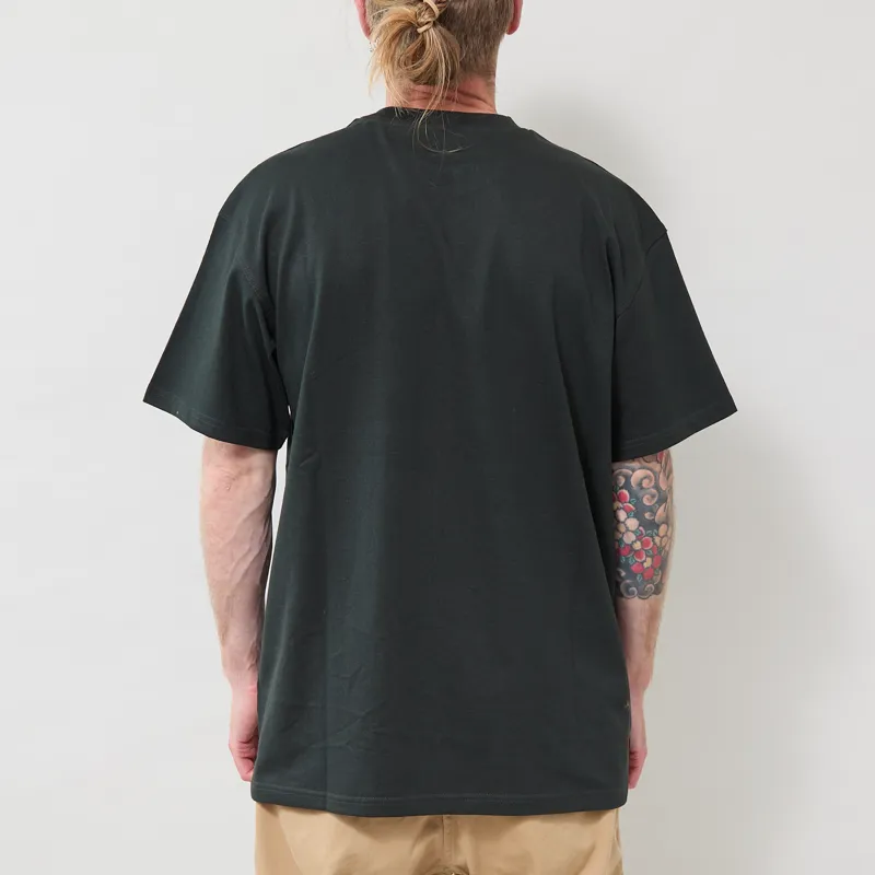 Carhartt WIP American Script T Shirt Raven-2