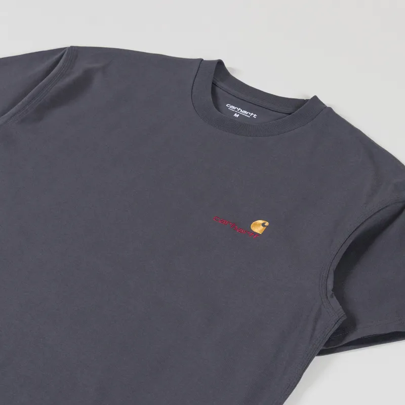 Carhartt WIP American Script T Shirt Graphite-1