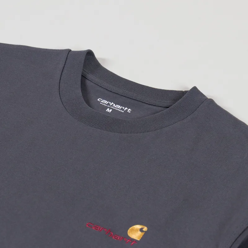 Carhartt WIP American Script T Shirt Graphite-2