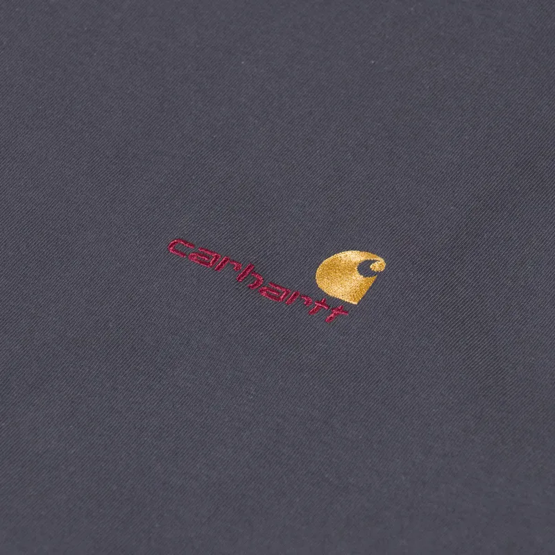 Carhartt WIP American Script T Shirt Graphite-3