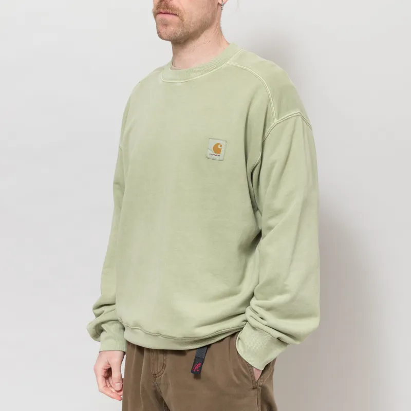 Carhartt WIP Nelson Sweat Gentle Green-1