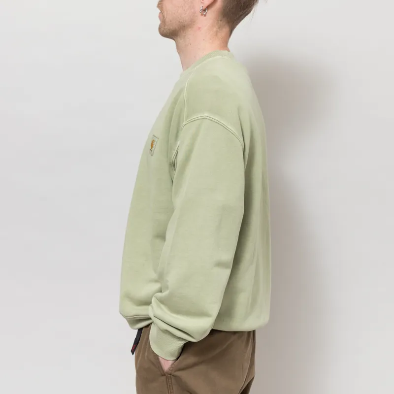 Carhartt WIP Nelson Sweat Gentle Green-2