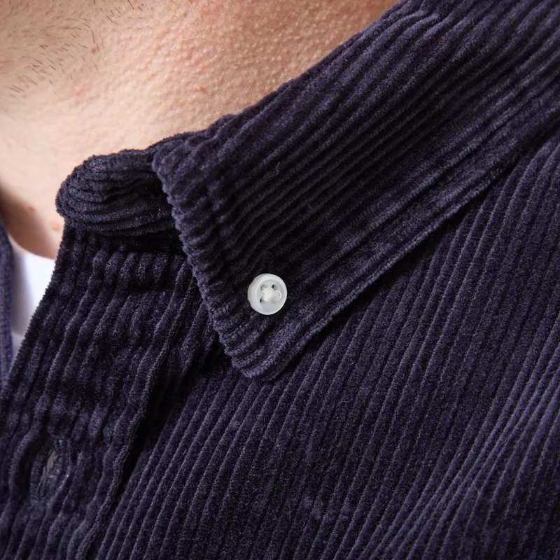 Carhartt WIP Long Sleeve Madison Cord Shirt Dark Navy-4