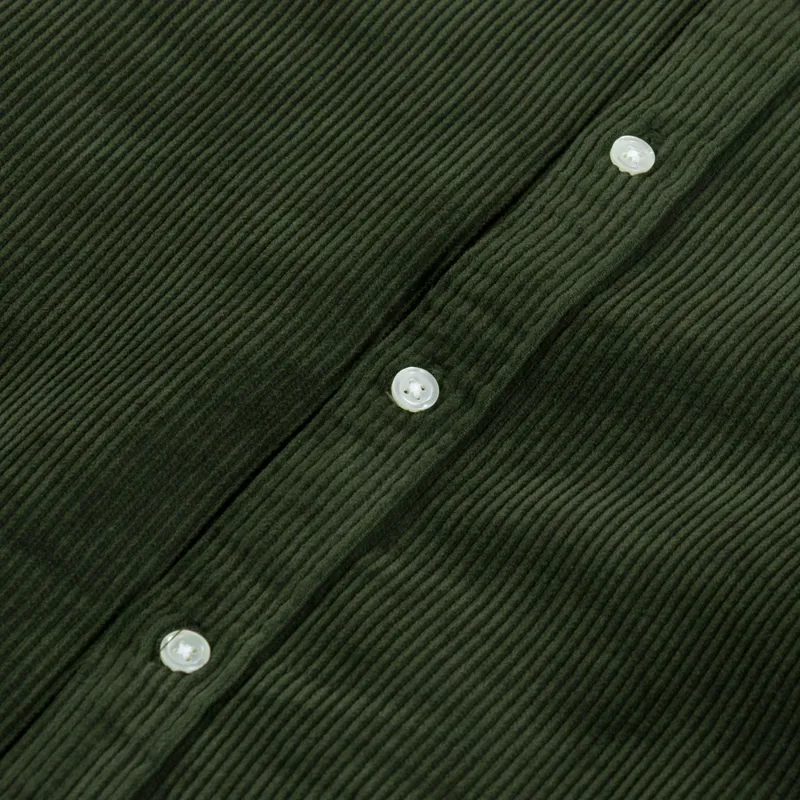 Carhartt WIP Long Sleeve Madison Cord Shirt Tarragon Wax-6