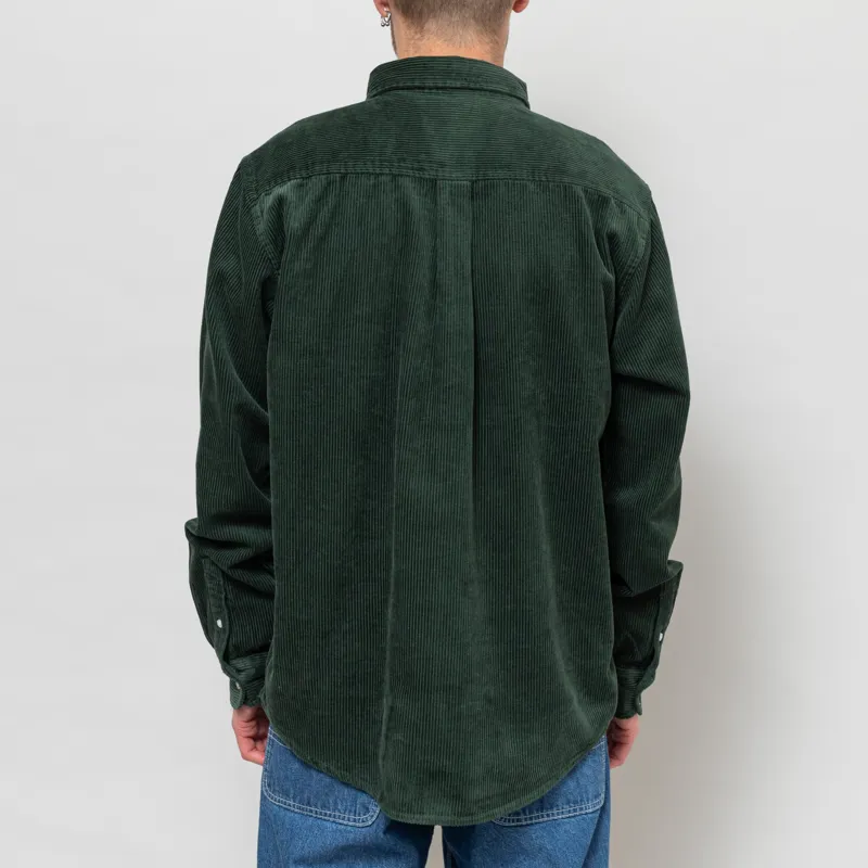 Carhartt WIP Long Sleeve Madison Cord Shirt Sycamore Tree-3