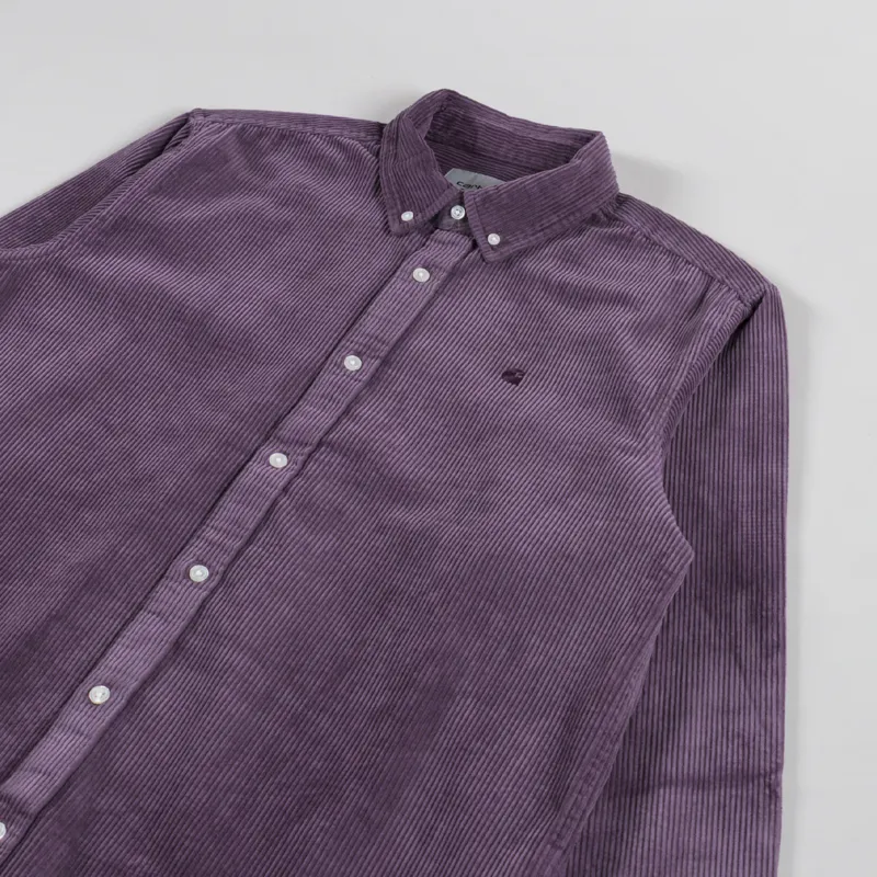 Carhartt WIP Long Sleeve Madison Cord Shirt Phlox-2