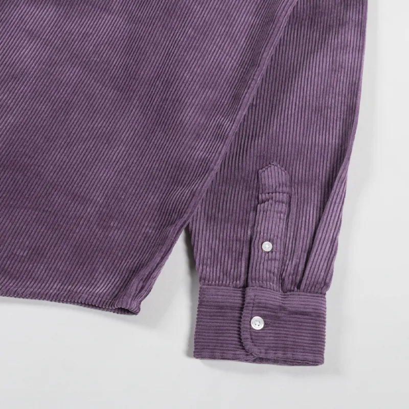 Carhartt WIP Long Sleeve Madison Cord Shirt Phlox-7