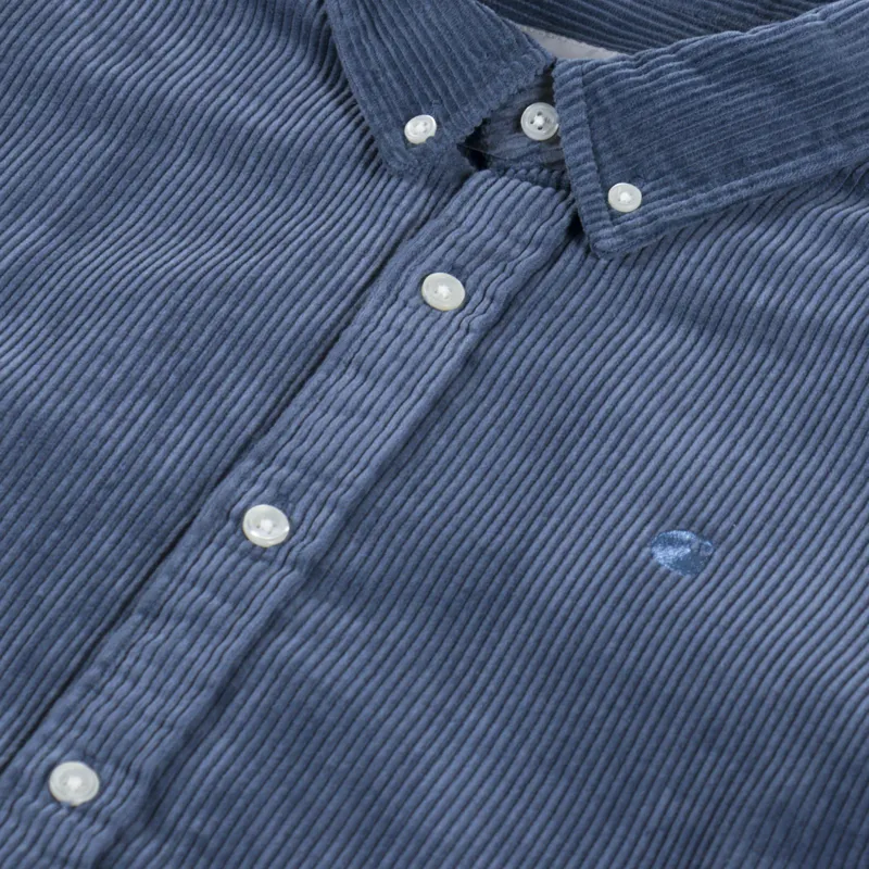 Carhartt WIP Long Sleeve Madison Cord Shirt Angelite-4