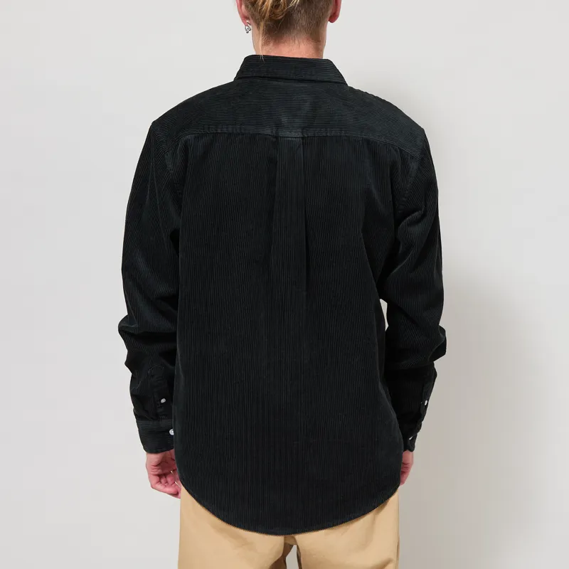 Carhartt WIP Long Sleeve Madison Cord Shirt Raven-2