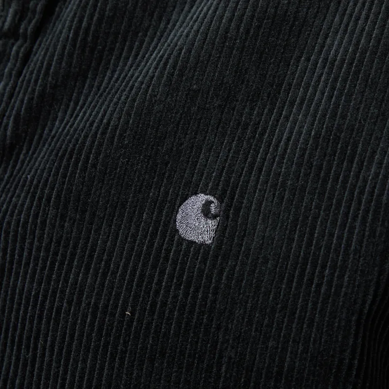 Carhartt WIP Long Sleeve Madison Cord Shirt Raven-5