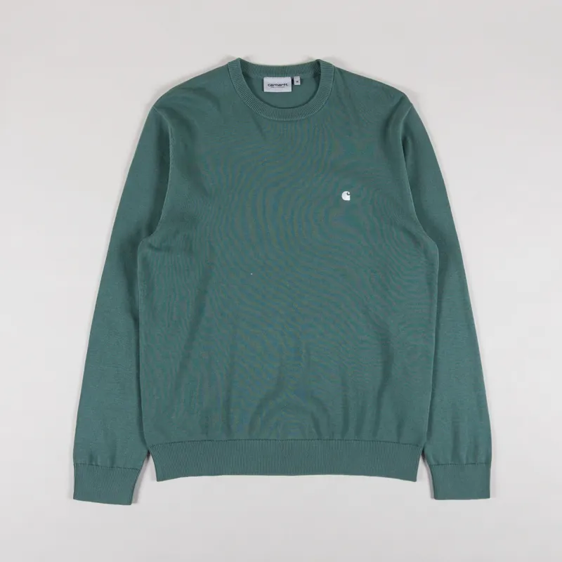 Carhartt WIP Madison Sweater Silver Pine White
