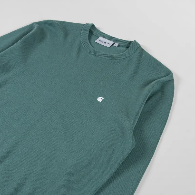 Carhartt WIP Madison Sweater Silver Pine White-2