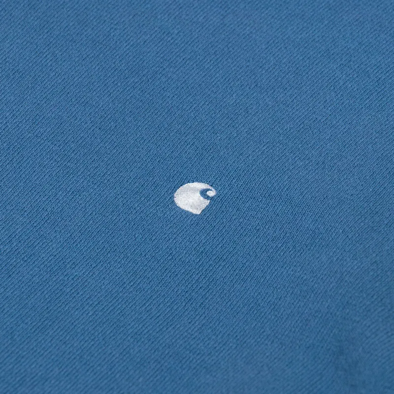 Carhartt WIP Madison Sweater Icy Water White-4