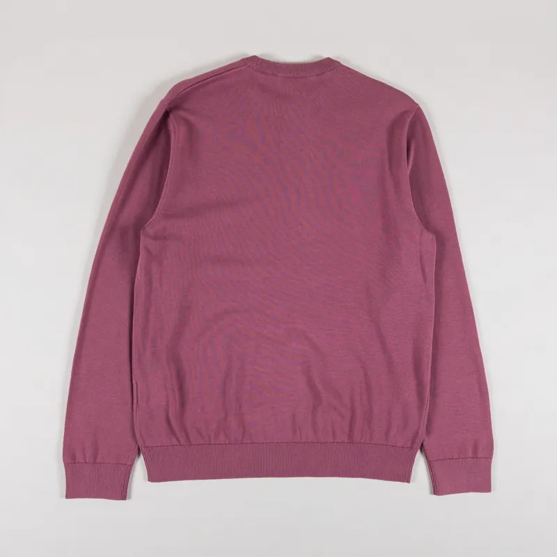 Carhartt WIP Madison Sweater Dusky Pink White-1