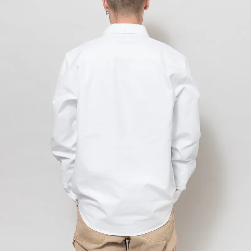Carhartt WIP Long Sleeve Bolton Shirt White-3
