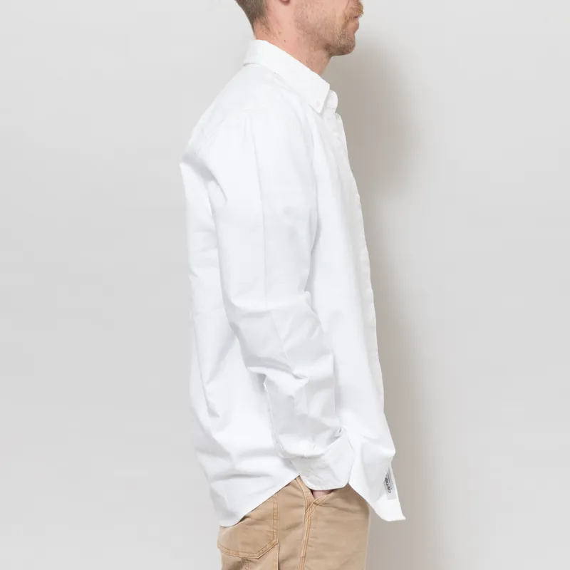 Carhartt WIP Long Sleeve Bolton Shirt White-4