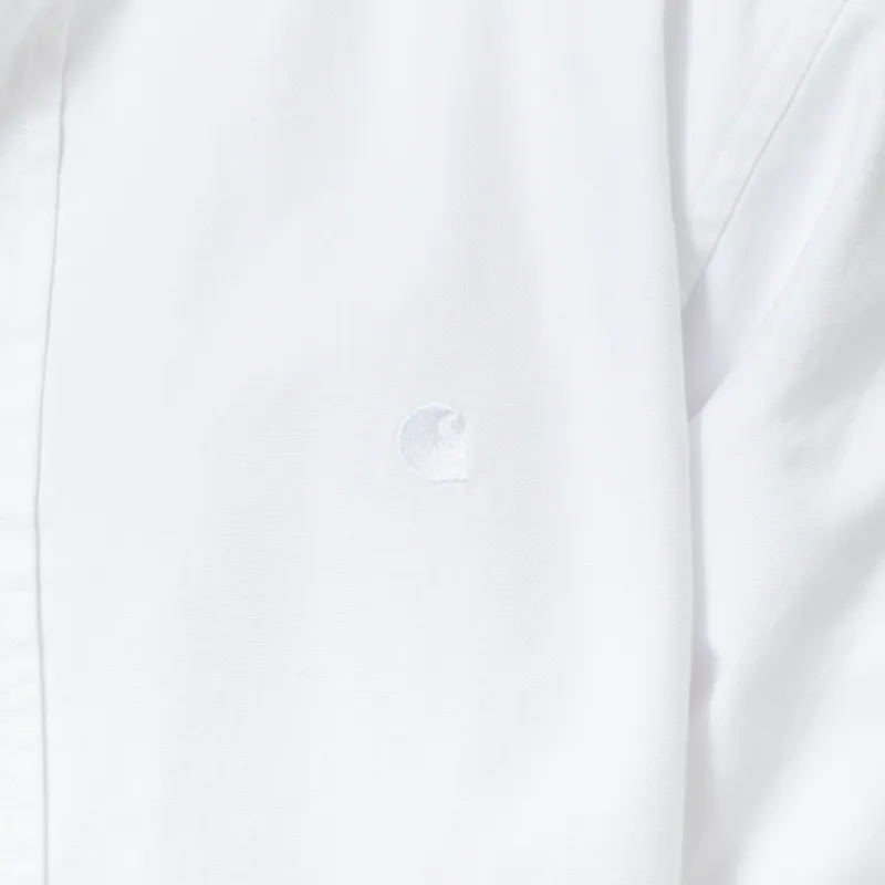 Carhartt WIP Long Sleeve Bolton Shirt White-7