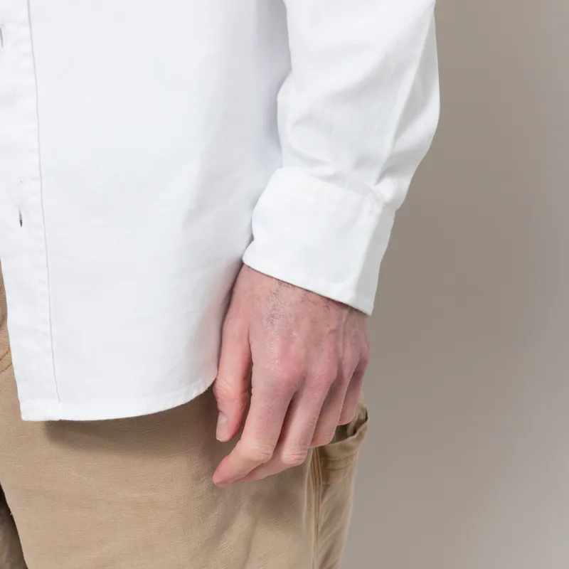 Carhartt WIP Long Sleeve Bolton Shirt White-8