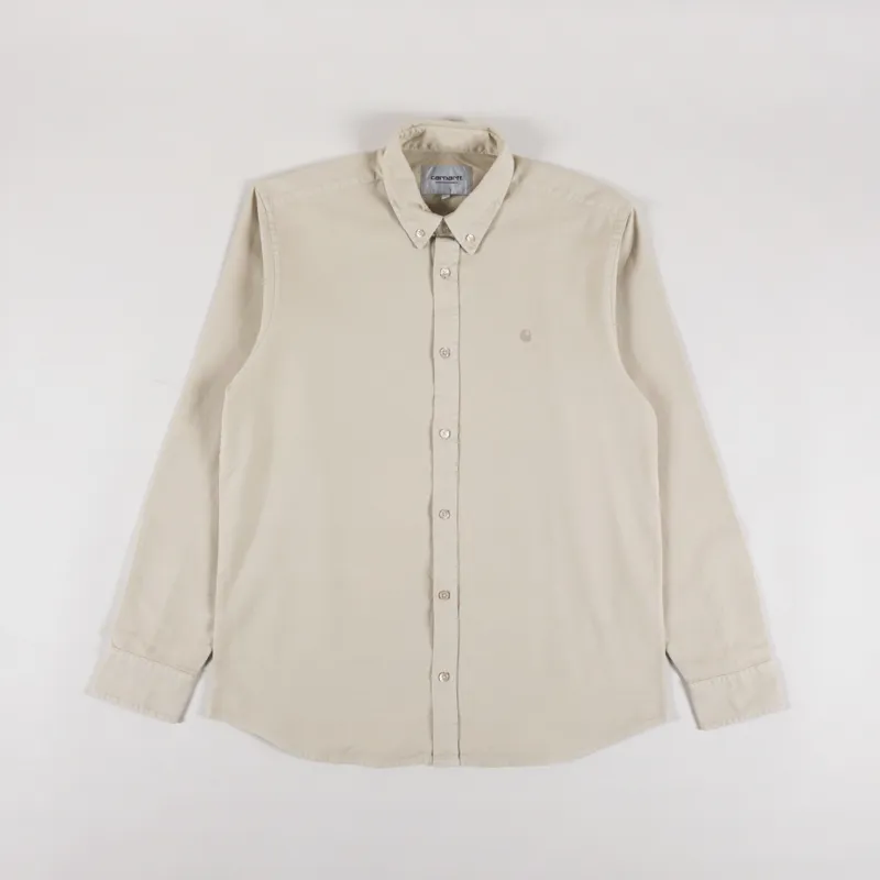 Carhartt WIP Long Sleeve Bolton Shirt Fleur De Sel