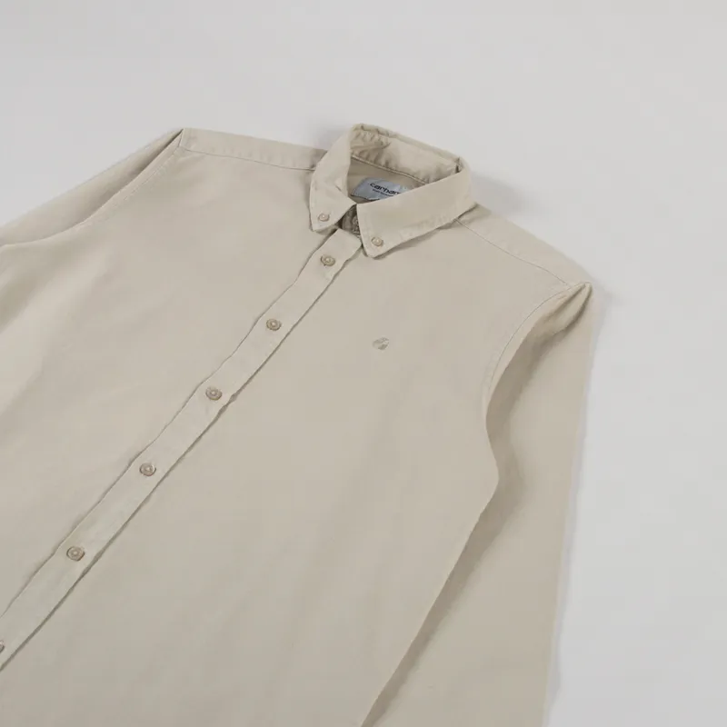 Carhartt WIP Long Sleeve Bolton Shirt Fleur De Sel-2