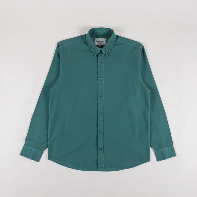 Carhartt WIP Long Sleeve Bolton Shirt Silver Pine