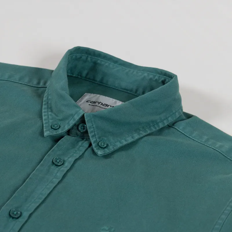 Carhartt WIP Long Sleeve Bolton Shirt Silver Pine-4