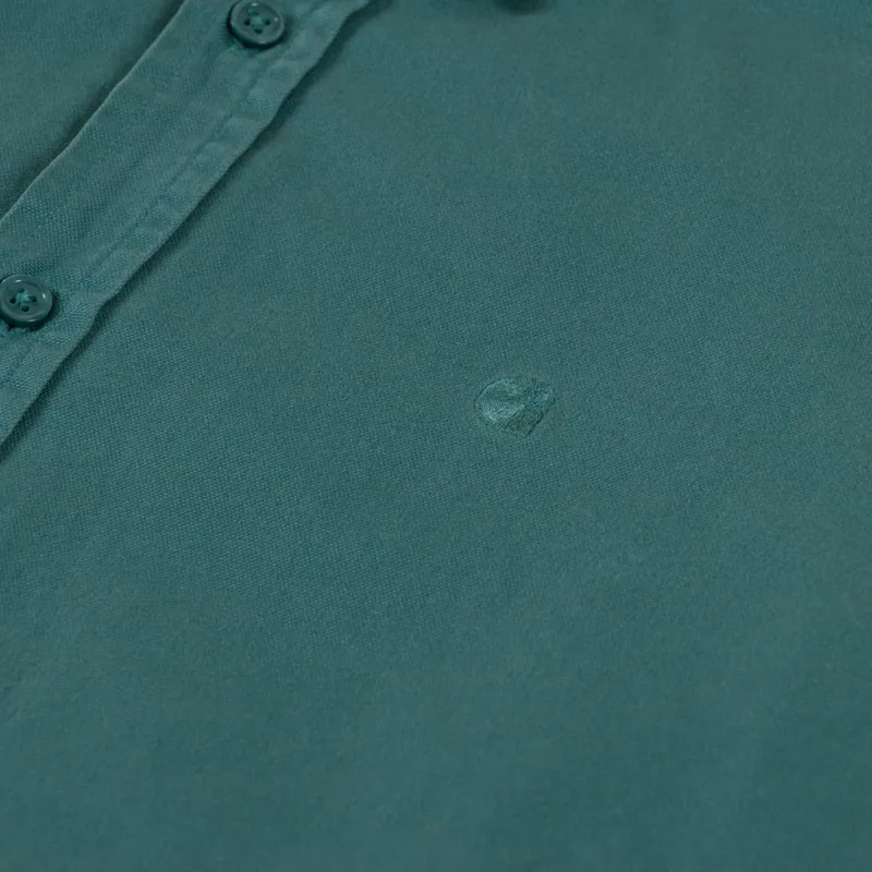 Carhartt WIP Long Sleeve Bolton Shirt Silver Pine-5