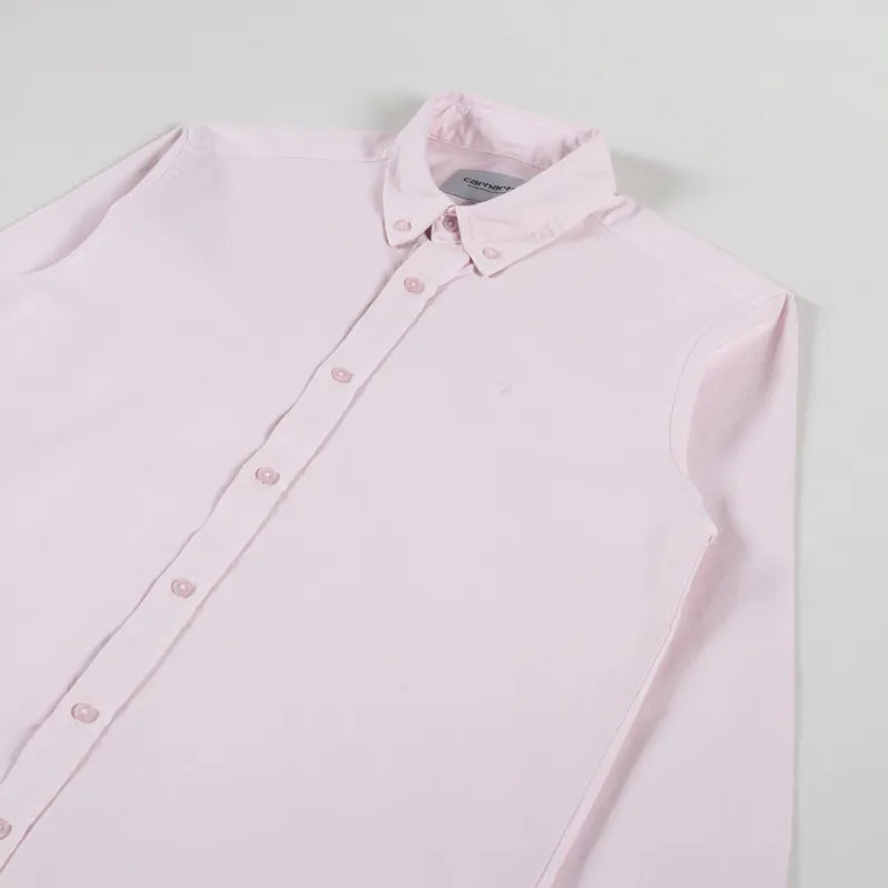 Carhartt WIP Long Sleeve Bolton Shirt Air Pink-2