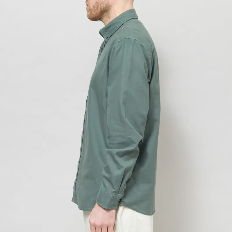 Carhartt WIP Long Sleeve Bolton Shirt Velvet Green-4