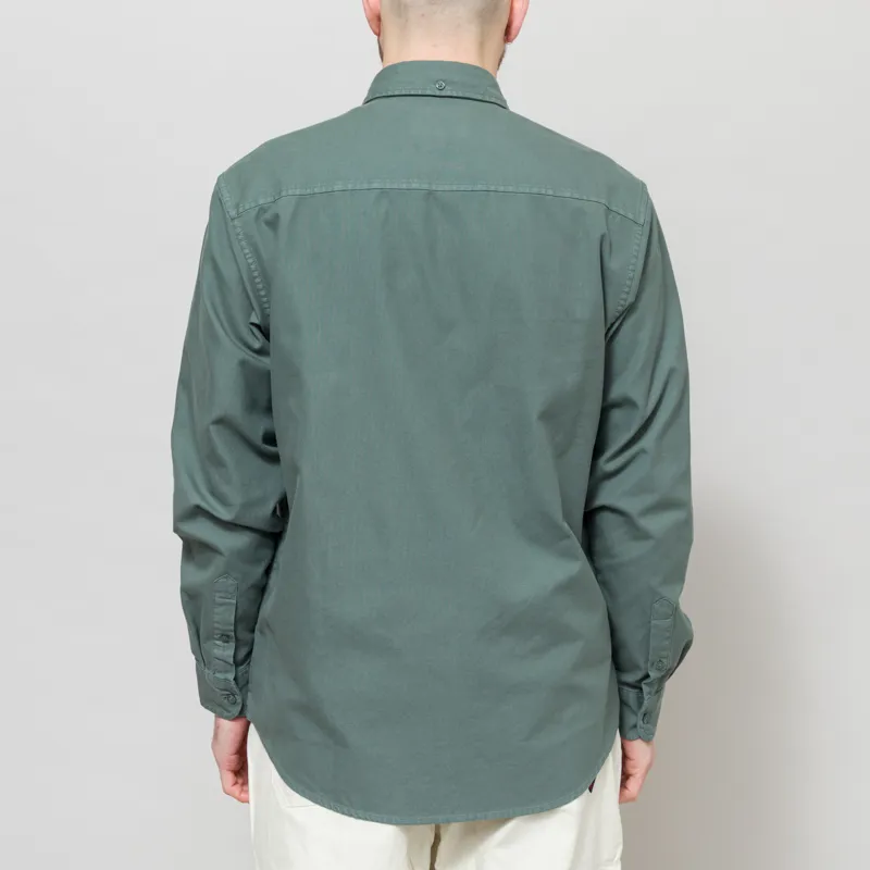 Carhartt WIP Long Sleeve Bolton Shirt Velvet Green-5
