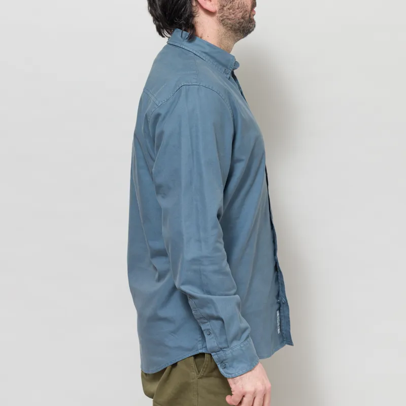 Carhartt WIP Long Sleeve Bolton Shirt Velvet Blue-5
