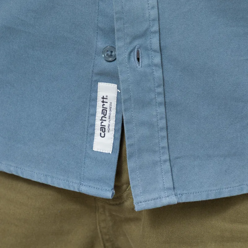 Carhartt WIP Long Sleeve Bolton Shirt Velvet Blue-10