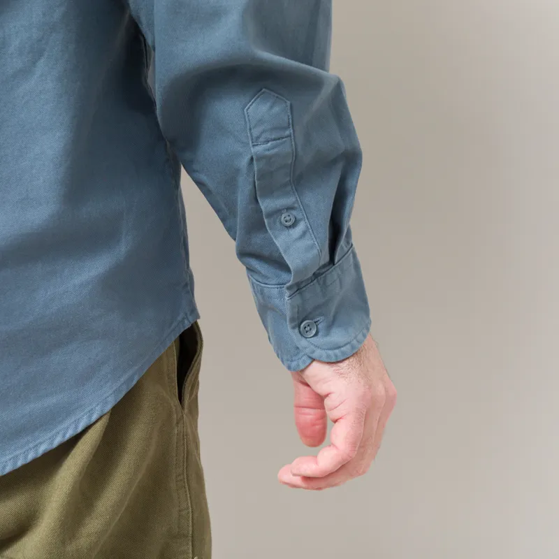 Carhartt WIP Long Sleeve Bolton Shirt Velvet Blue-12