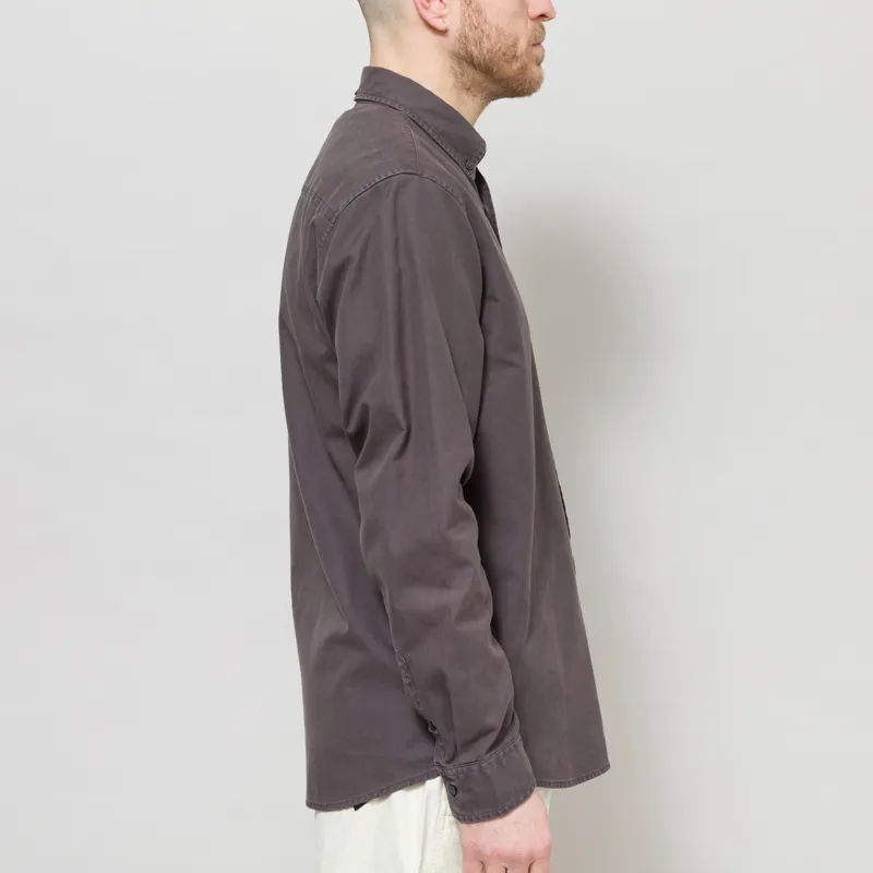 Carhartt WIP Long Sleeve Bolton Shirt Graphite-5