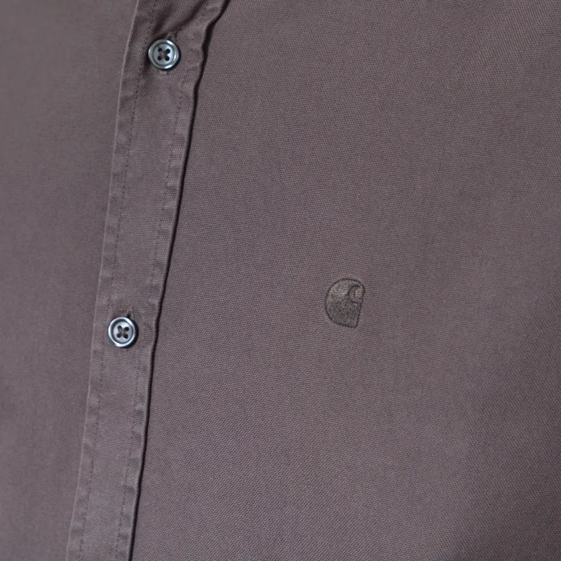 Carhartt WIP Long Sleeve Bolton Shirt Graphite-9