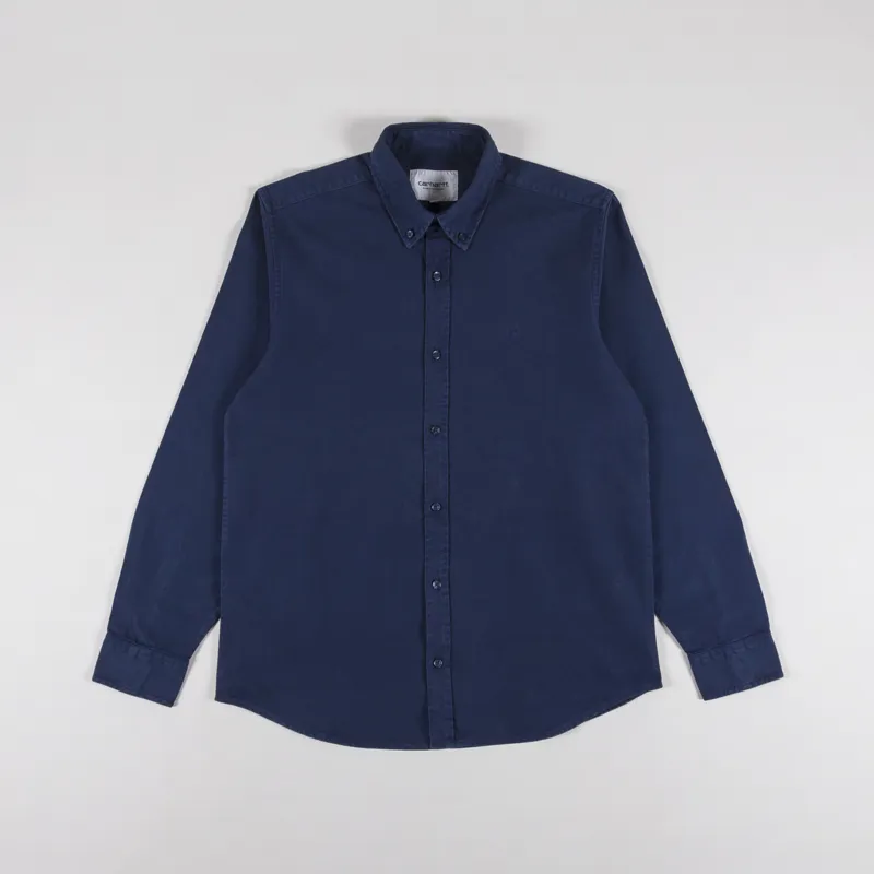 Carhartt WIP Long Sleeve Bolton Shirt Air Force Blue