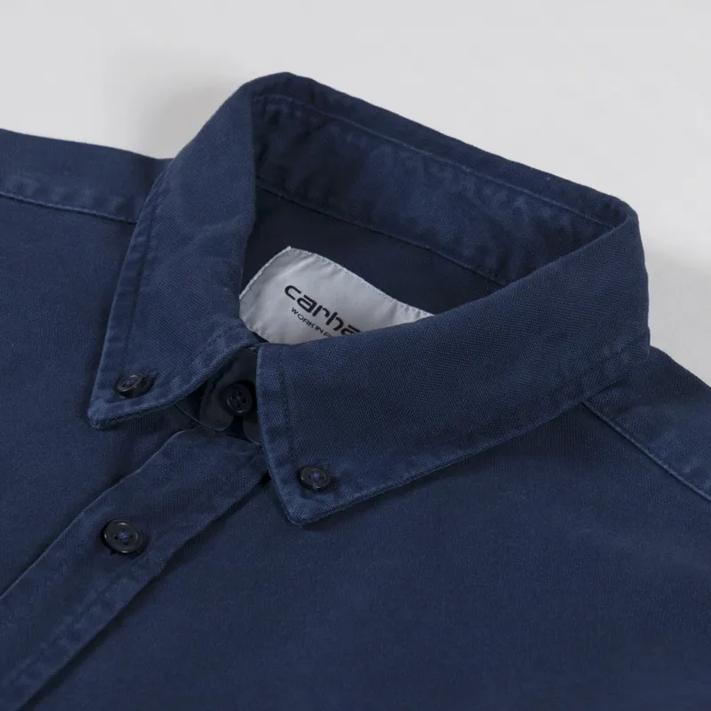 Carhartt WIP Long Sleeve Bolton Shirt Air Force Blue-4