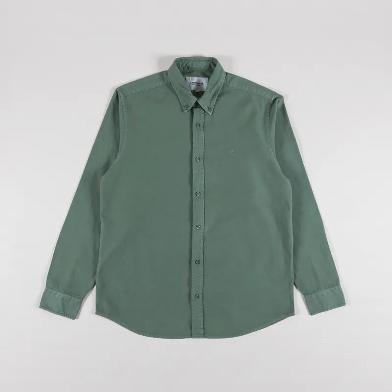 Carhartt WIP Long Sleeve Bolton Shirt Duck Green
