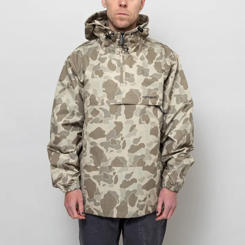 Carhartt WIP Windbreaker Pullover Camo Duck Desert Black