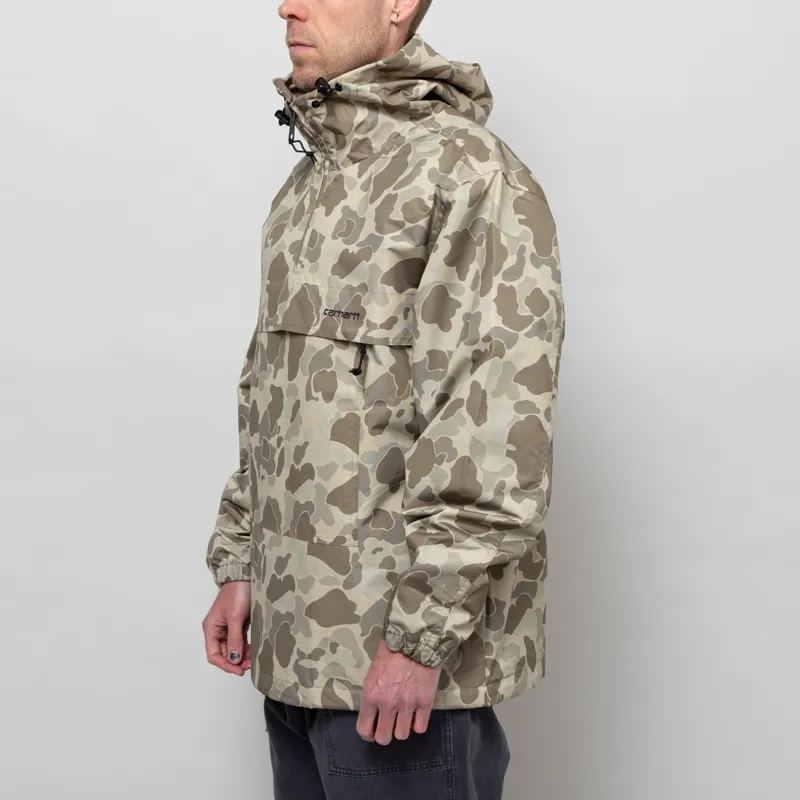 Carhartt WIP Windbreaker Pullover Camo Duck Desert Black-1
