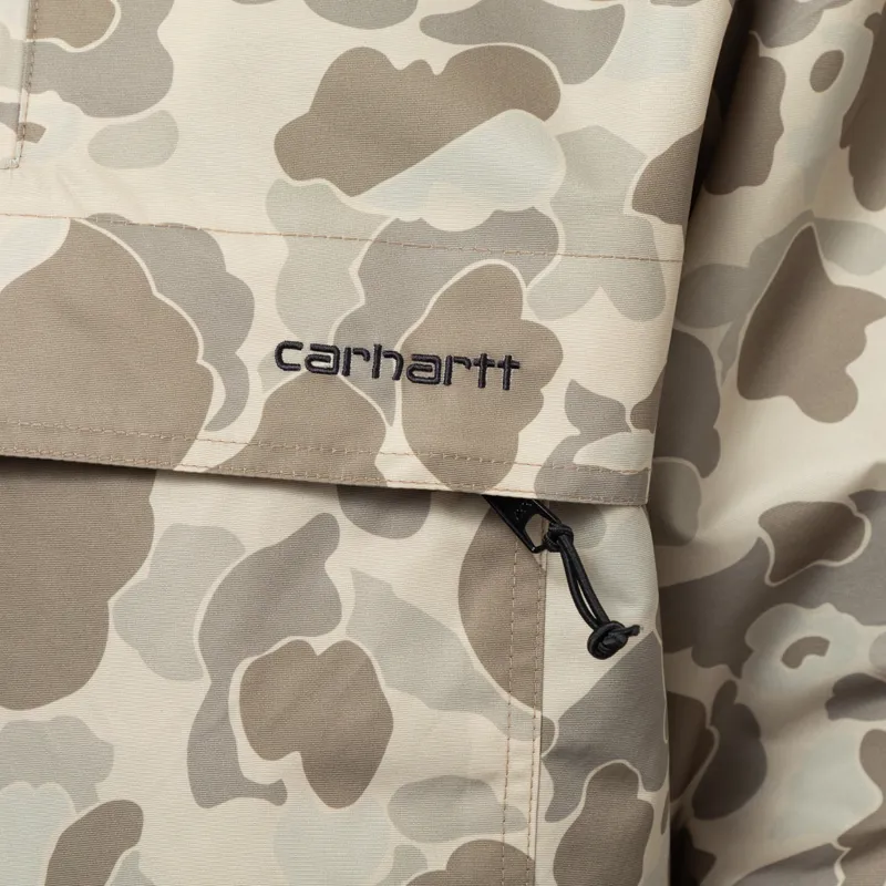 Carhartt WIP Windbreaker Pullover Camo Duck Desert Black-10