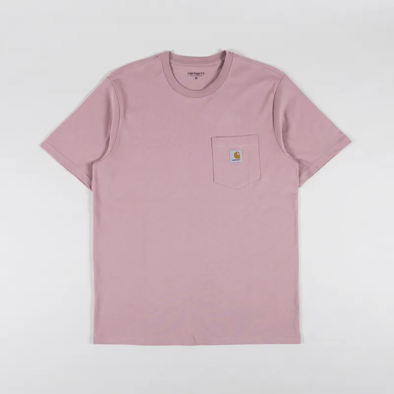 Carhartt WIP Pocket T Shirt Glassy Pink