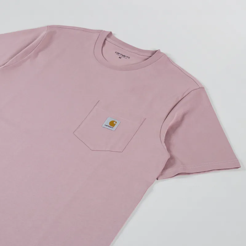 Carhartt WIP Pocket T Shirt Glassy Pink-1