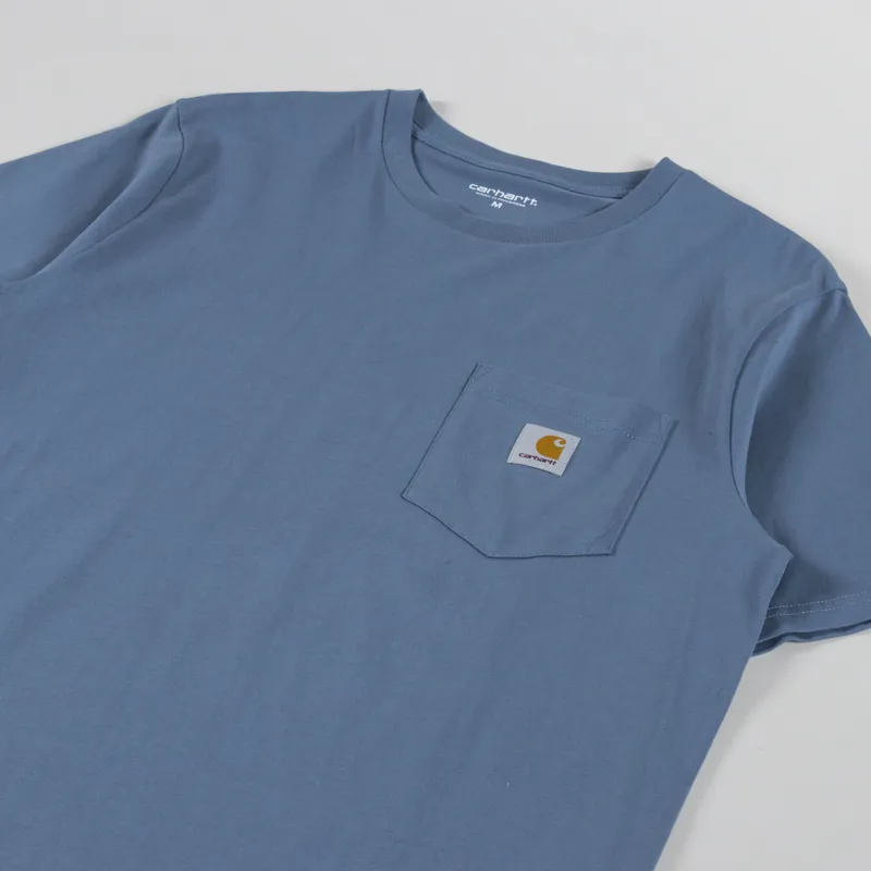 Carhartt WIP Pocket T Shirt Velvet Blue-1