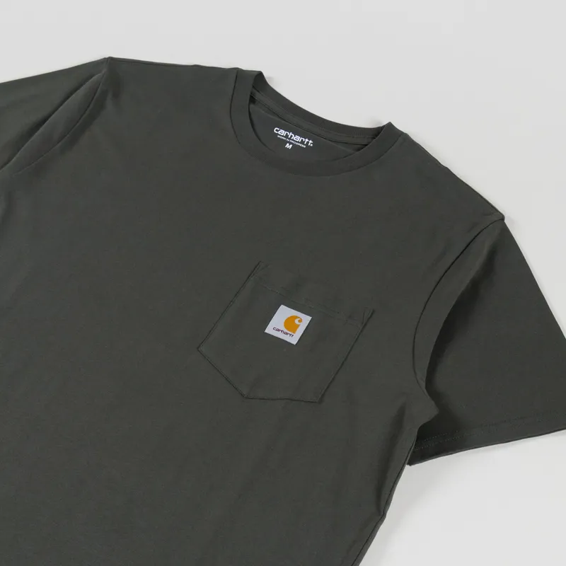 Carhartt WIP Pocket T Shirt Oxide Green-1
