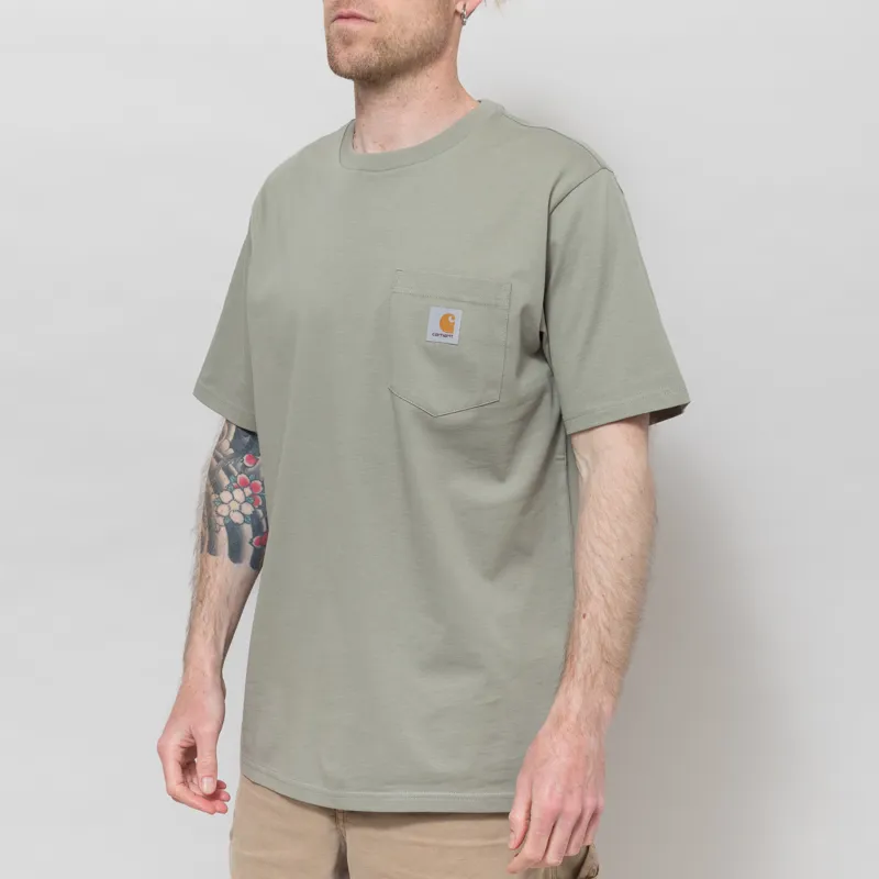 Carhartt WIP Pocket T Shirt Shady Green-1