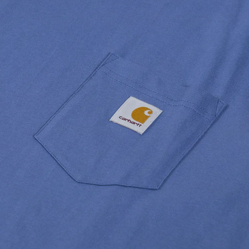Carhartt WIP Pocket T Shirt Blue Iris-2